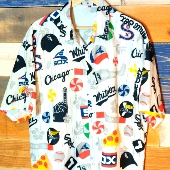 White Sox Shirt XL button down Hawaiian - Picture 2 of 5